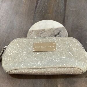Vintage Victoria Secret Glittering Silver Cosmetic Bag